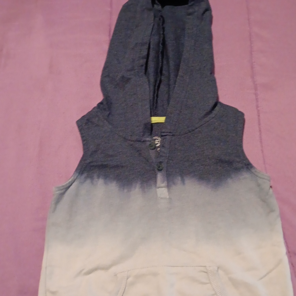 Toddler tank top with hood